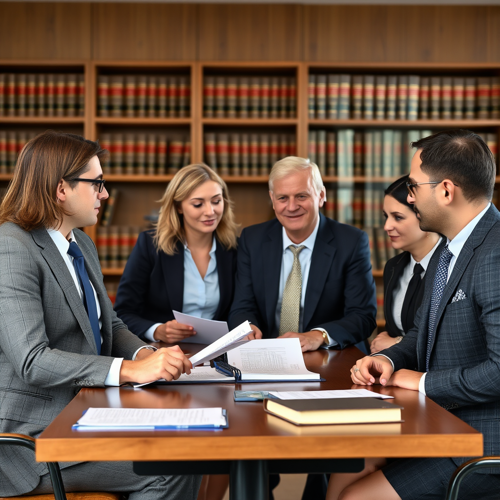 Team of experienced fraud lawyers discussing legal strategies for victim protection in Australian law firm